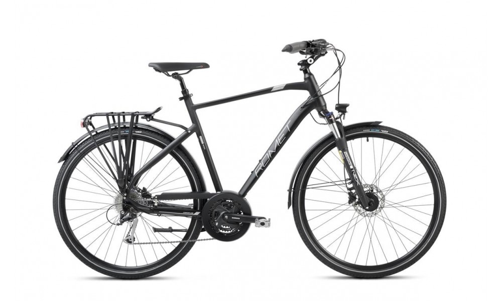 Rower trekkingowy Romet Wagant 8 2024 - czarno-grafitowy