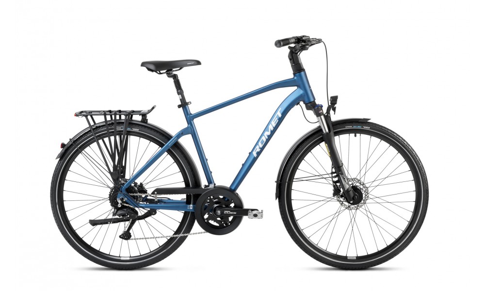 Rower trekkingowy Romet Wagant 5 CS 2024 - granatowo-srebrny