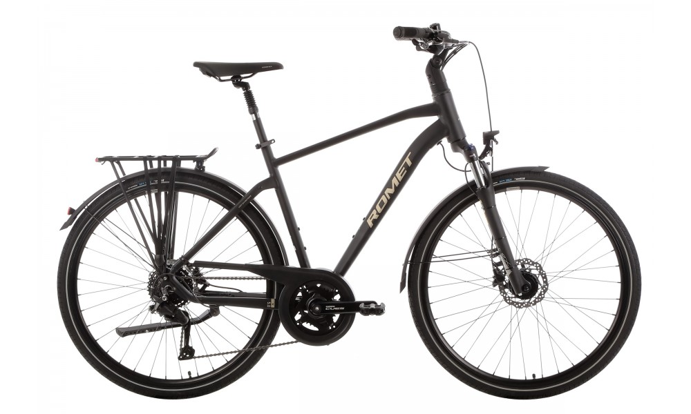 Rower trekkingowy Romet Wagant 5 CS 2024 - czarno-szampański