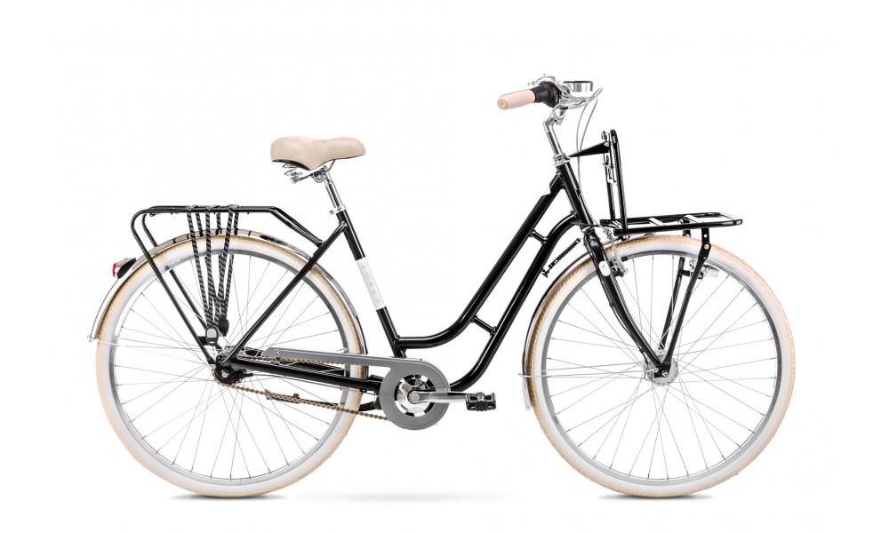 Rower miejski Romet Luiza Lux 2024 - czarny