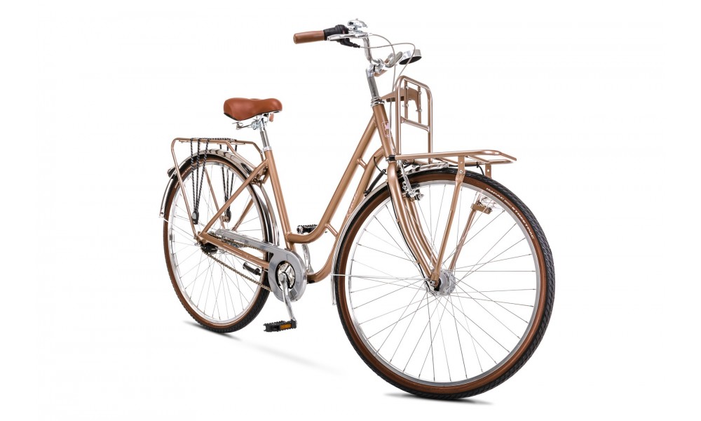 Rower miejski Romet Luiza Lux 2024 - beżowy