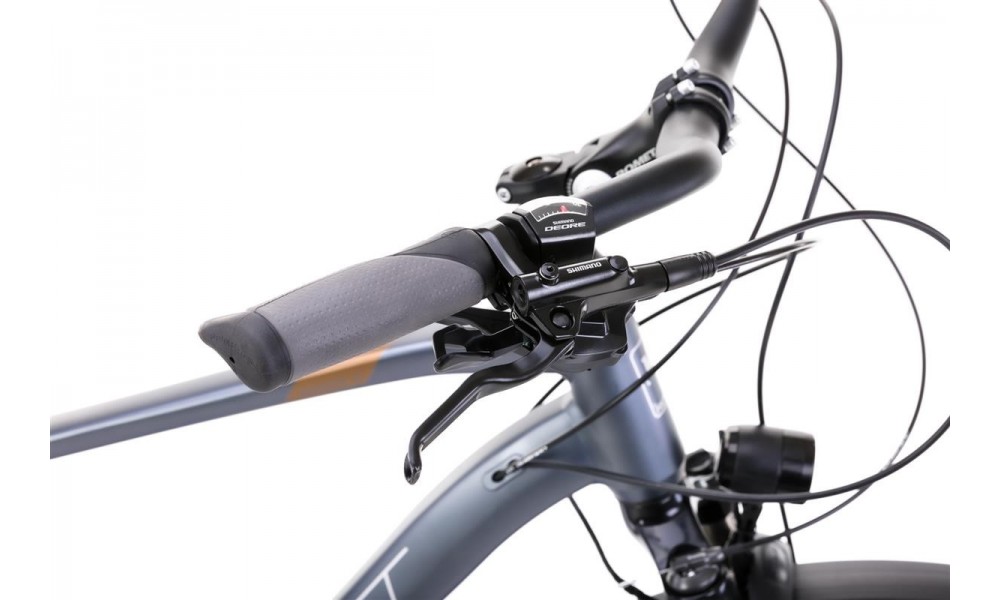 Rower trekkingowy Romet Wagant 10 2024 - grafitowo-ciemnozłoty