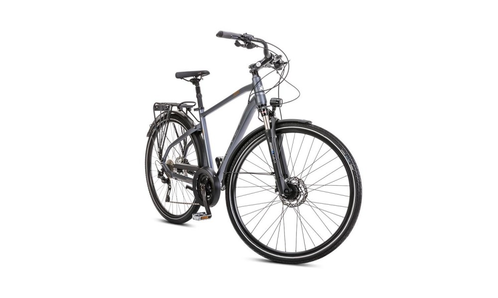 Rower trekkingowy Romet Wagant 10 2024 - grafitowo-ciemnozłoty