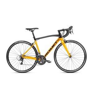 Rower szosowy Romet Huragan 2 2024 - czarno-musztardowy 1