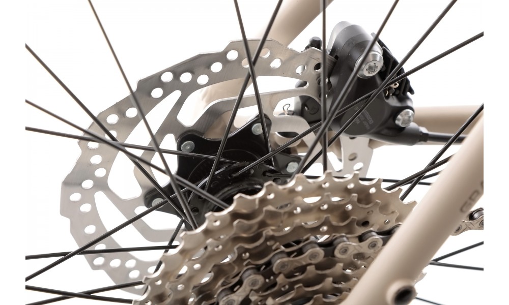 Rower gravel Romet Aspre 2 2024 - beżowo-zielony