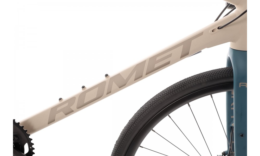 Rower gravel Romet Aspre 2 2024 - beżowo-zielony