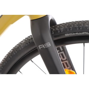 Rower gravel Romet Aspre 2 2024 - ciemnożółto-czarny 2