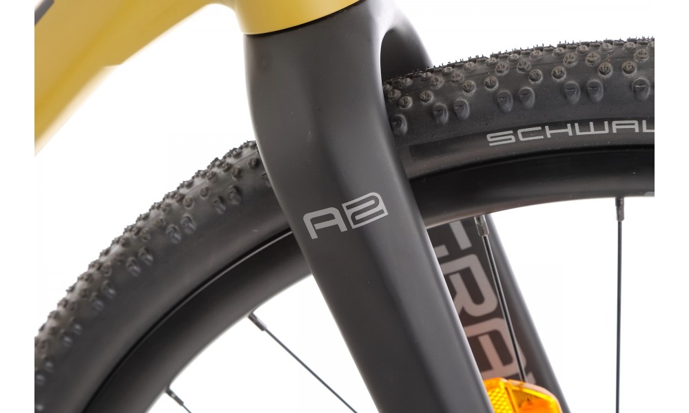 Rower gravel Romet Aspre 2 2024 - ciemnożółto-czarny