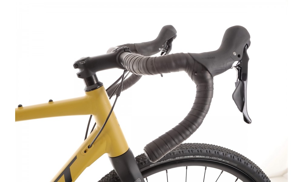 Rower gravel Romet Aspre 2 2024 - ciemnożółto-czarny