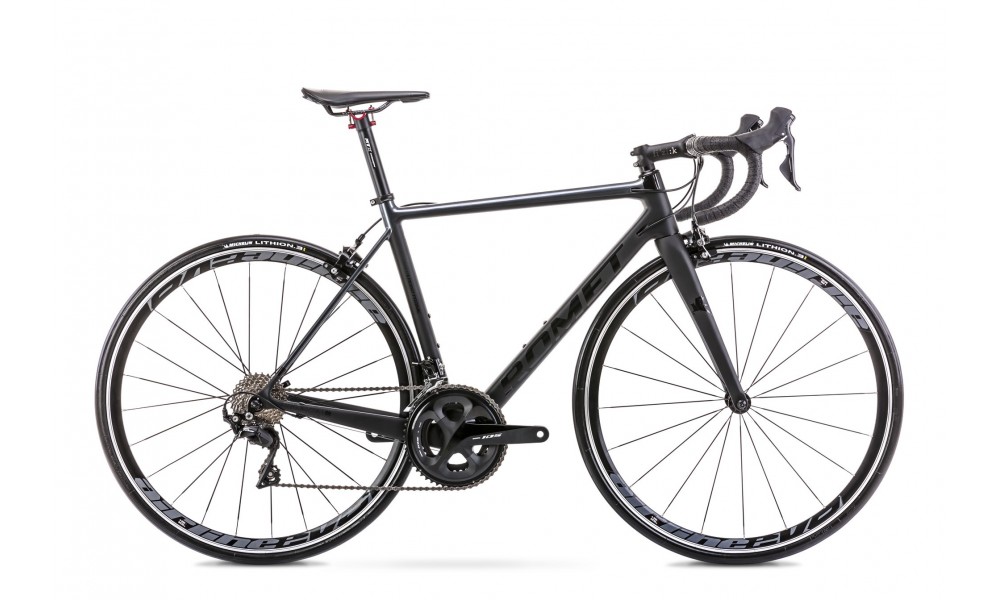 Rower szosowy Romet Huragan CRD 2024 - czarno-grafitowy