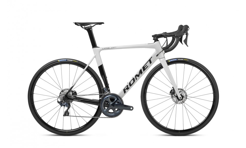 Rower szosowy Romet Jaguar DISC 1 2024 - szaro-czarny
