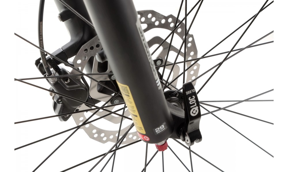 Rower górski Romet Mustang Evo 1 2024 Carbon - czarno-czerwony