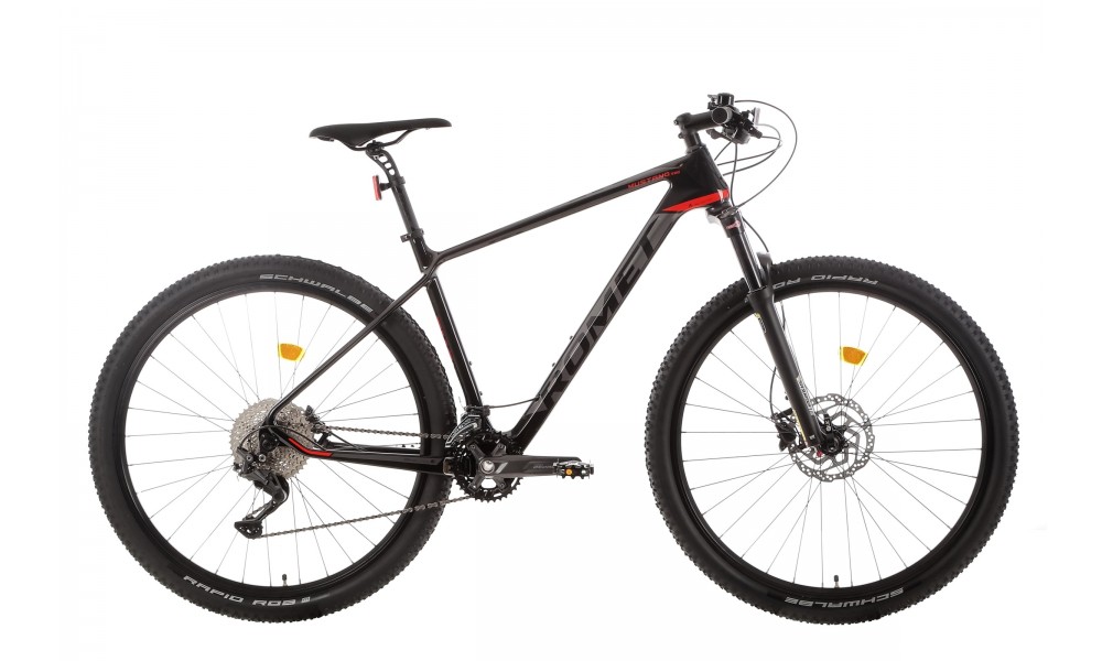 Rower górski Romet Mustang Evo 1 2024 Carbon - czarno-czerwony