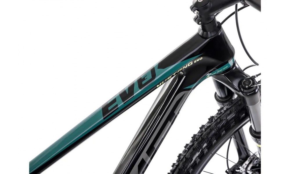 Rower górski Romet Mustang Evo 3 2024 - czarny-zielony