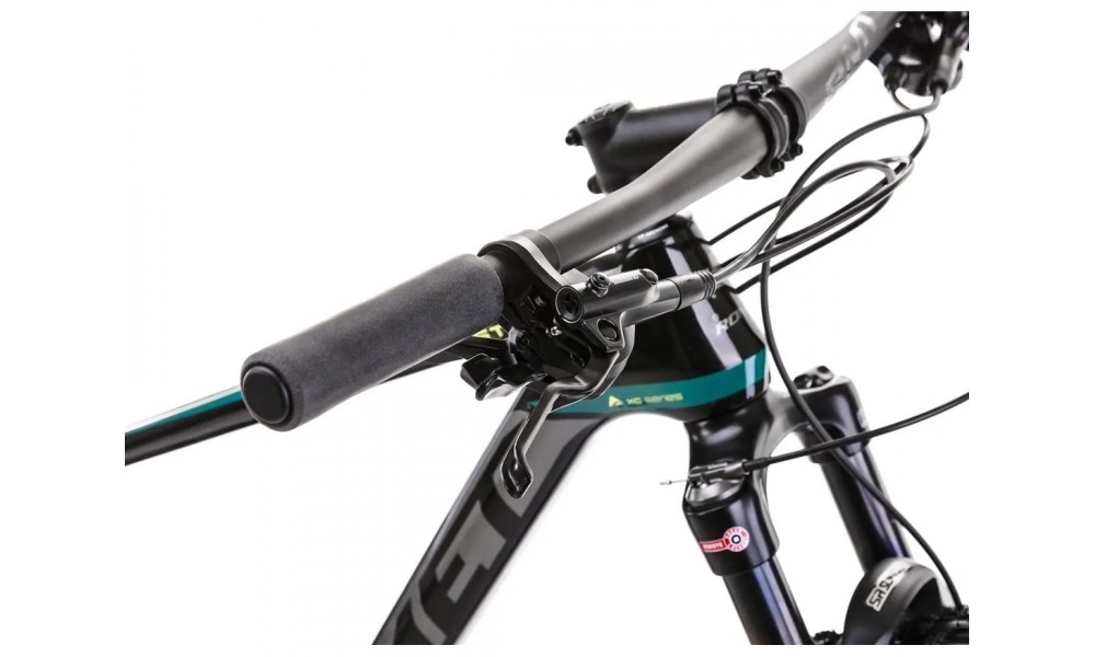 Rower górski Romet Mustang Evo 1 CS 2024 - czarno-zielony