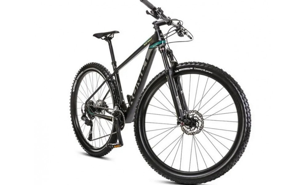 Rower górski Romet Mustang Evo 1 CS 2024 - czarno-zielony