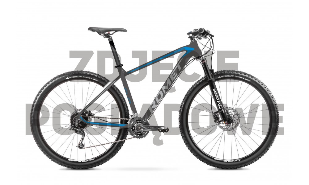 Rower górski Romet Mustang M5 CS 2024 - antracytowo-niebieski