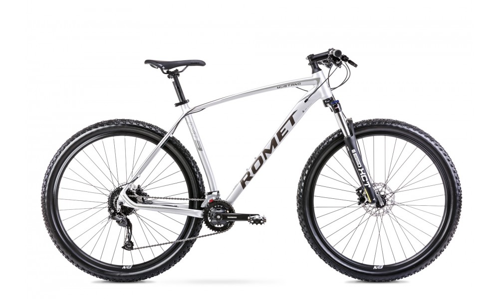 Rower górski Romet Mustang M3 2024 - srebrny-szary
