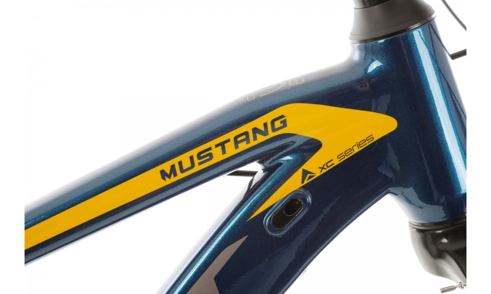 Rower górski Romet Mustang M4 2024 - niebiesko-żółty