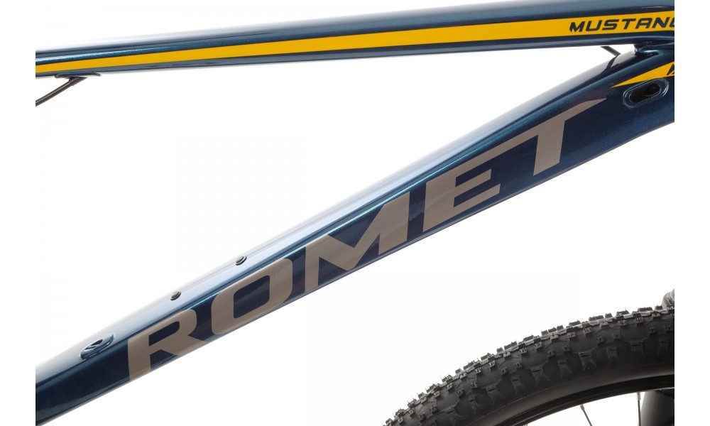 Rower górski Romet Mustang M4 2024 - niebiesko-żółty