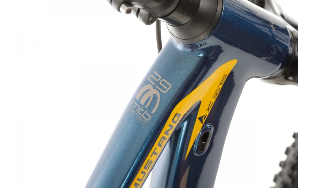 Rower górski Romet Mustang M4 2024 - niebiesko-żółty