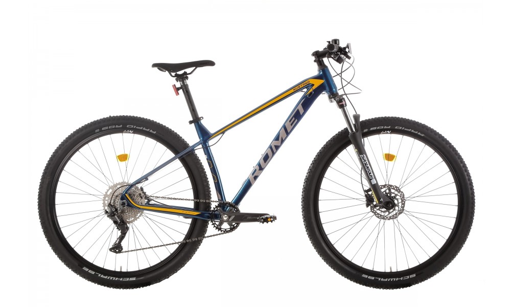 Rower górski Romet Mustang M4 2024 - niebiesko-żółty