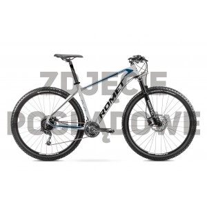 Rower górski Romet Mustang M4 CS 2024 - srebrno-niebieski 1