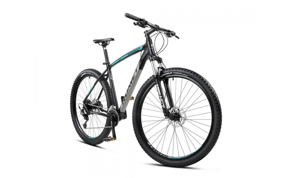 Rower górski Romet Rambler R9.4 CS 2024 - czarno-turkusowo-szary