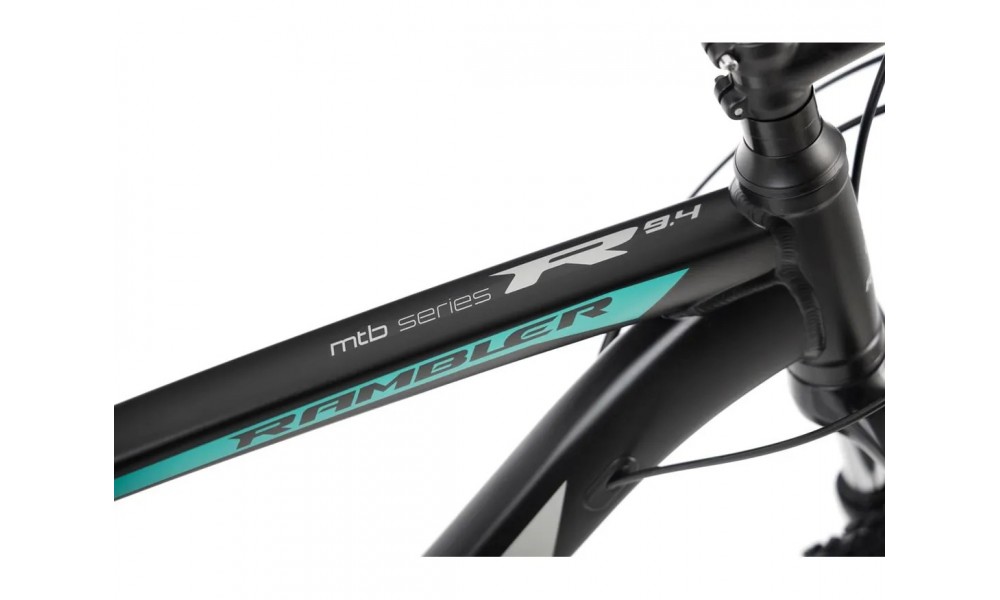 Rower górski Romet Rambler R9.4 CS 2024 - czarno-turkusowo-szary