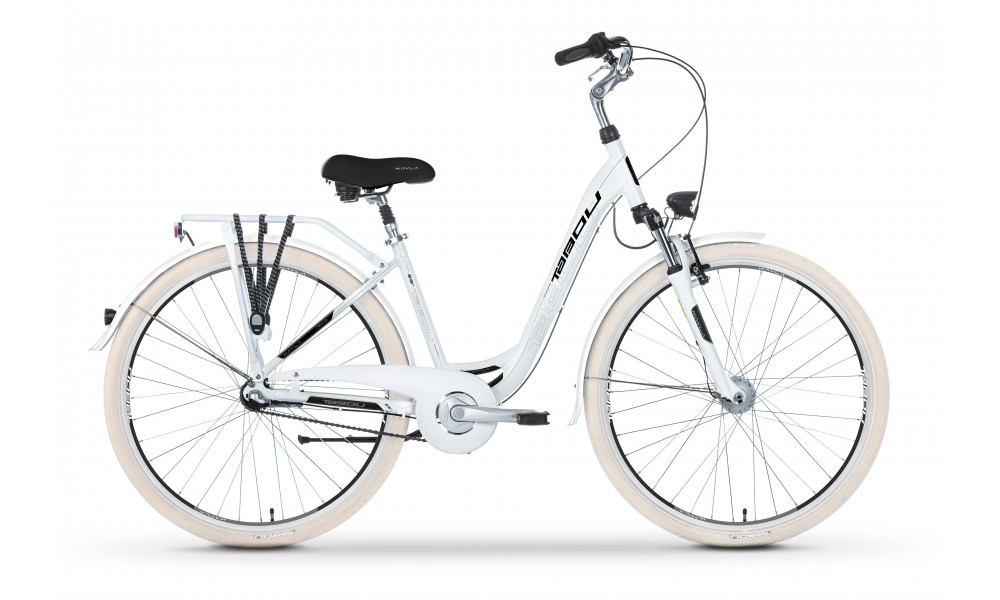Rower miejski Tabou Kayla Nexus 2024 - biało-czarny