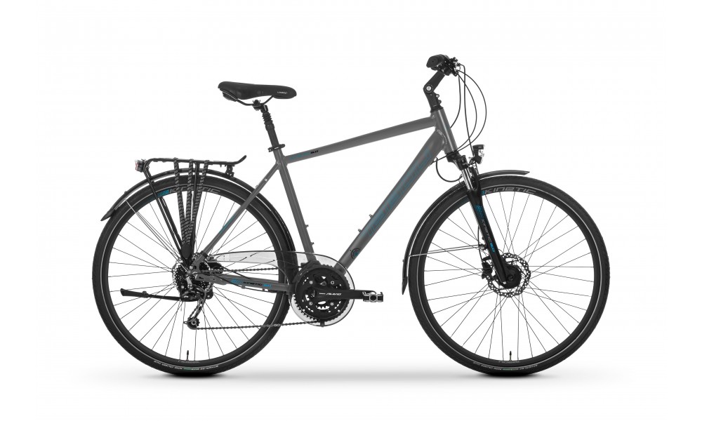 Rower trekkingowy Tabou Kinetic 5.0 2024 - szaro-niebieski