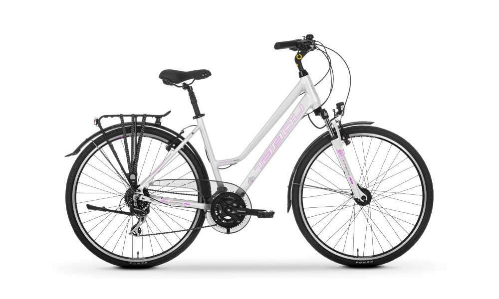 Rower trekkingowy Tabou Kinetic 3.0 W 2024 - biało-różowy