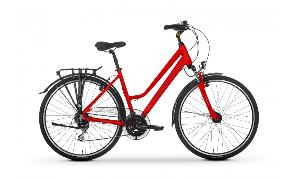 Rower trekkingowy Tabou Kinetic 3.0 W 2024 - czerwono-czarny