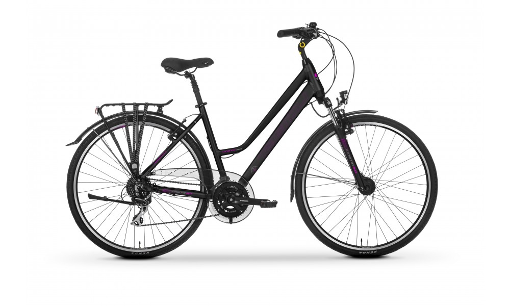 Rower trekkingowy Tabou Kinetic 3.0 W 2024 - czarno-różowy