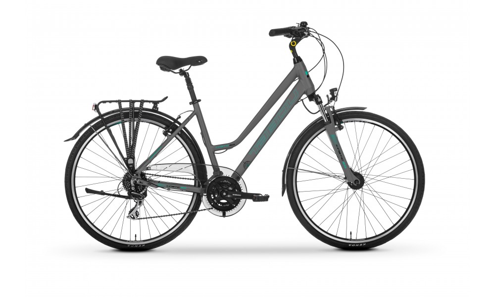 Rower trekkingowy Tabou Kinetic 3.0 W 2024 - szaro-miętowy