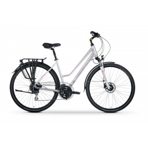 Rower trekkingowy Tabou Kinetic 3.0 PLUS W 2024 - biało-różowy 1