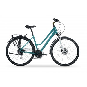 Rower trekkingowy Tabou Kinetic 3.0 PLUS W 2024 - turkusowo-biały 1