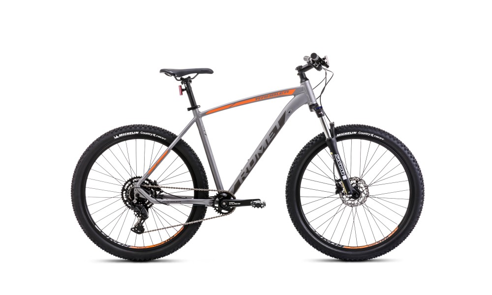 Rower górski Romet Rambler R7.3 CS 2024 - grafitowo-pomarańczowy