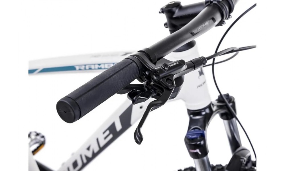 Rower górski Romet Rambler R9.3 CS 2024 - biało-grafitowo-turkusowy