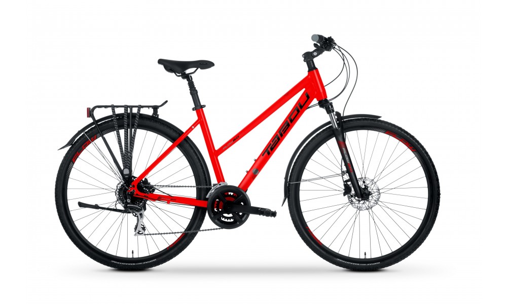 Rower crossowy Tabou Flow 2.0 EQ W 2024 - czerwono-czarny