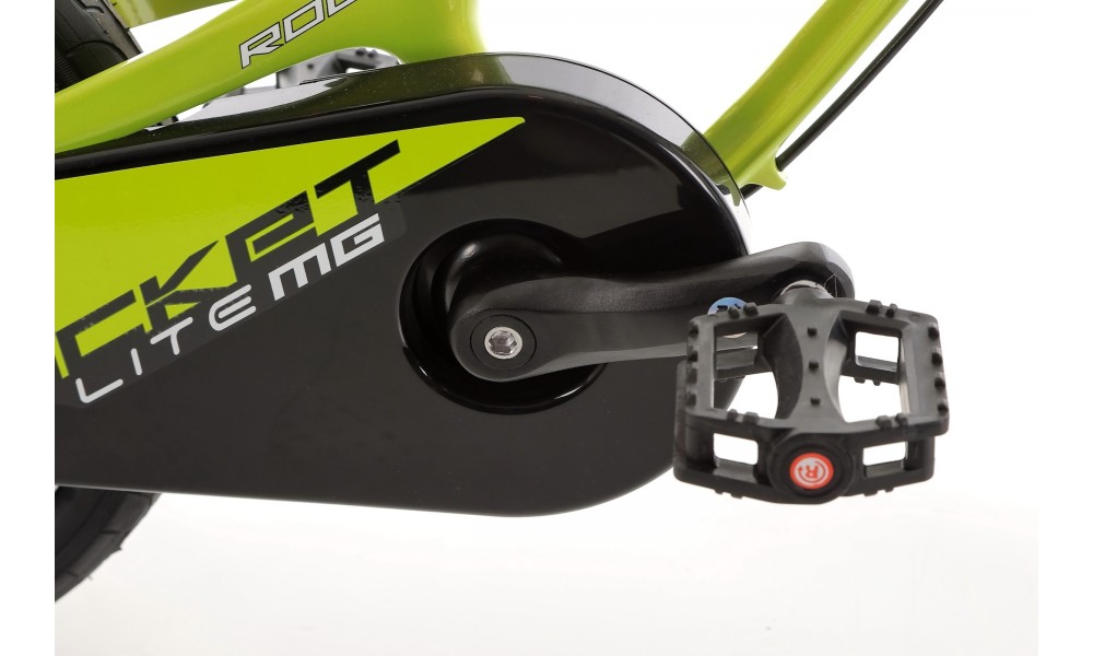 Rower dziecięcy Tabou Rocket LITE MG 16 2024 - limonkowo-biały