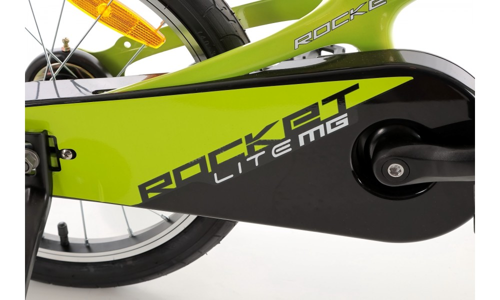 Rower dziecięcy Tabou Rocket LITE MG 16 2024 - limonkowo-biały