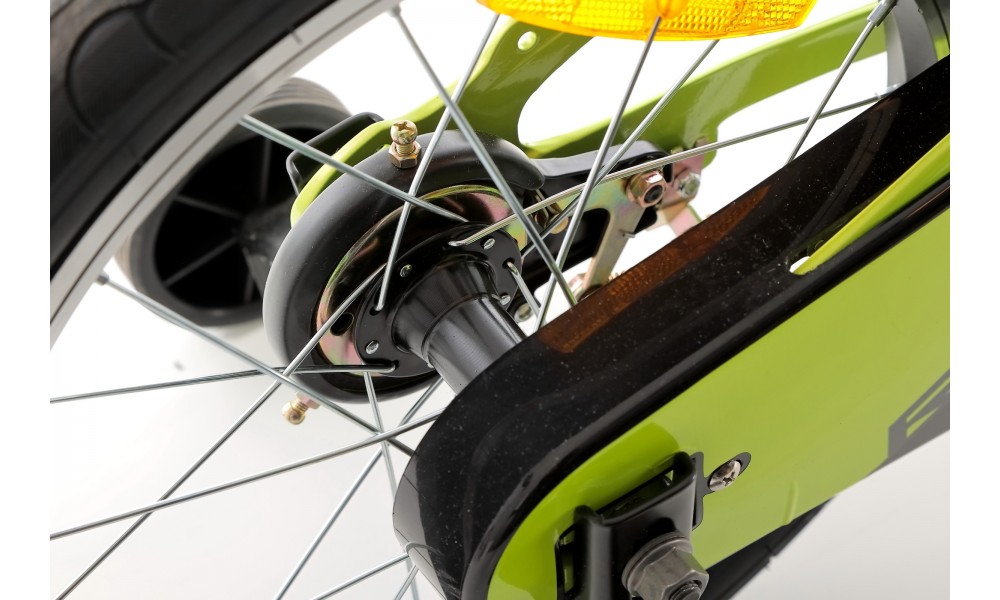 Rower dziecięcy Tabou Rocket LITE MG 16 2024 - limonkowo-biały