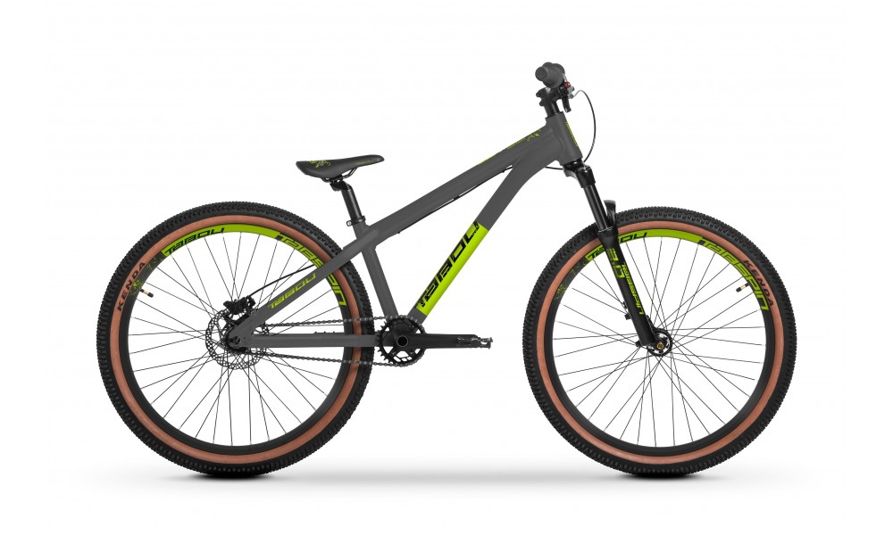 Rower dirt Tabou Tabspin 2.0 2024 - szaro-limonkowy