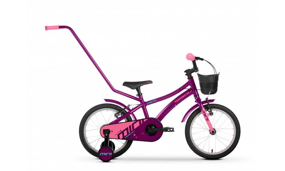 Rower dziecięcy Tabou Mini Lite 16 2024 - fioletowo-różowy