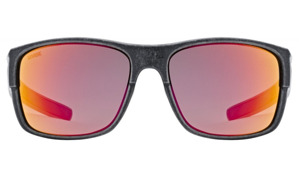 Okulary Uvex Esntl Urban - czarno-czerwony