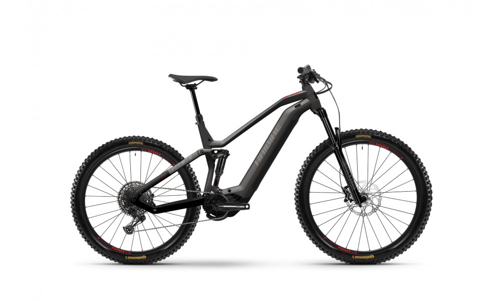 Rower górski elektryczny Haibike Allmtn 2 2024 - szary-czarny-czerwony