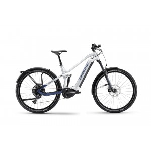 Rower trekkingowy elektryczny Haibike Adventr FS 9 - srebrny-niebieski 1