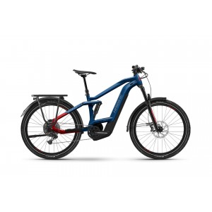 Rower trekkingowy elektryczny Haibike Adventr FS 9 - niebiesko-czerwony 1