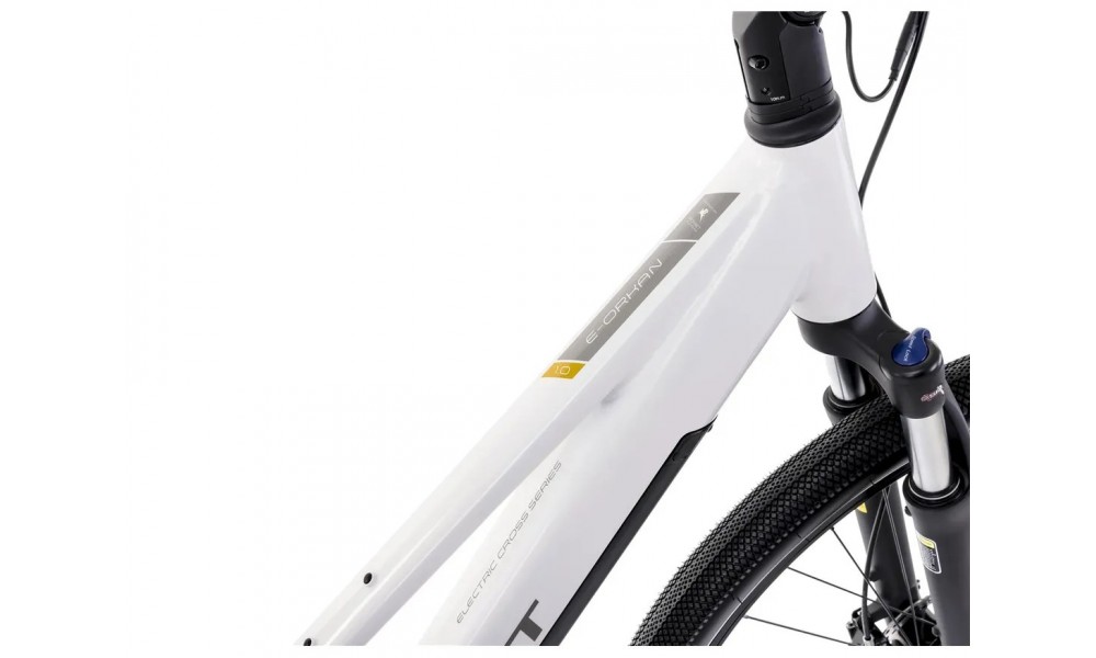 Rower crossowy elektryczny Romet e-Orkan D1.0 2024 - biały